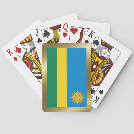 Ruanda Flag Spielkarten (Rückseite)
