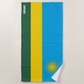 Ruanda Flag Splendid Patriotic Strandtuch (Vorderseite)