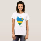 Ruanda Flag Sweetheart T - Shirt (Vorne ganz)