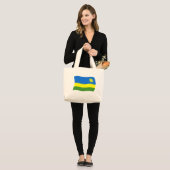 Ruanda Flag Tote Bag Jumbo Stoffbeutel (Vorderseite (Model))