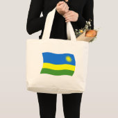 Ruanda Flag Tote Bag Jumbo Stoffbeutel (Vorderseite (Produkt))