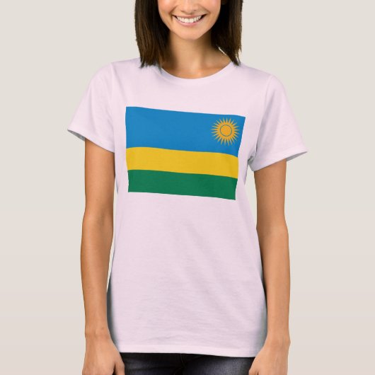 Ruanda Flag x Map T - Shirt (Vorderseite)