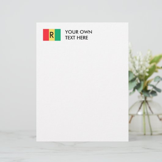 Ruanda-Flagge (Stehend Vorderseite)