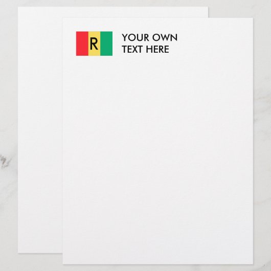 Ruanda-Flagge (Vorne/Hinten)