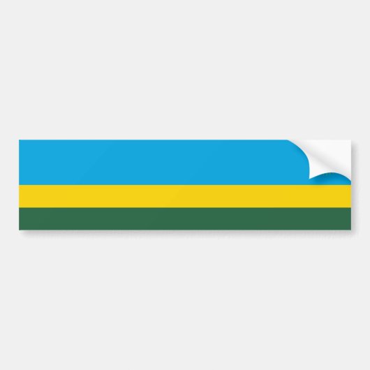 Ruanda-Flagge Autoaufkleber (Vorne)