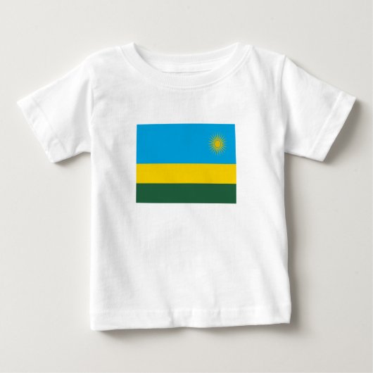 Ruanda-Flagge Baby T-shirt (Vorderseite)