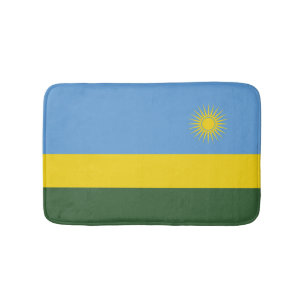 Ruanda-Flagge Badematte