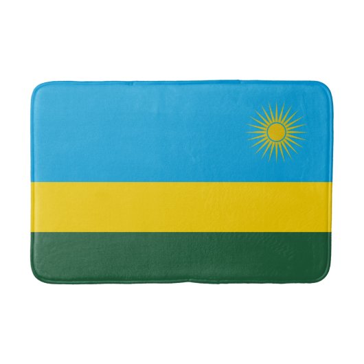 Ruanda-Flagge Badematte (Vorderseite)