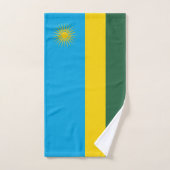 Ruanda-Flagge Badhandtuch Set (Handtuch)