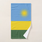 Ruanda-Flagge Badhandtuch Set (Handtuch)