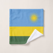 Ruanda-Flagge Badhandtuch Set (Waschlappen)