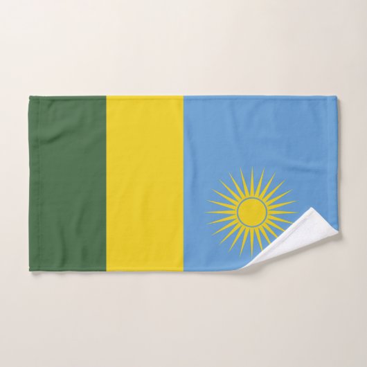Ruanda-Flagge Badhandtuch Set (Handtuch)