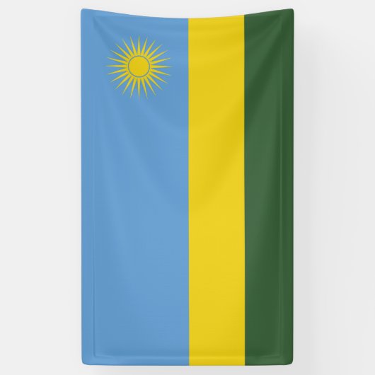 Ruanda-Flagge Banner (Vertikal)