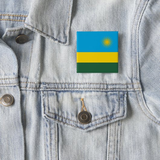 Ruanda-Flagge Button (Beispiel)