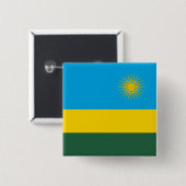 Ruanda-Flagge Button (Vorne & Hinten)