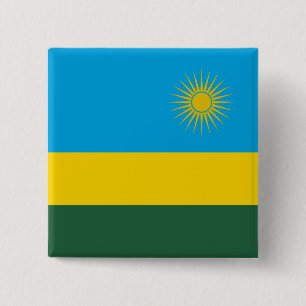 Ruanda-Flagge Button
