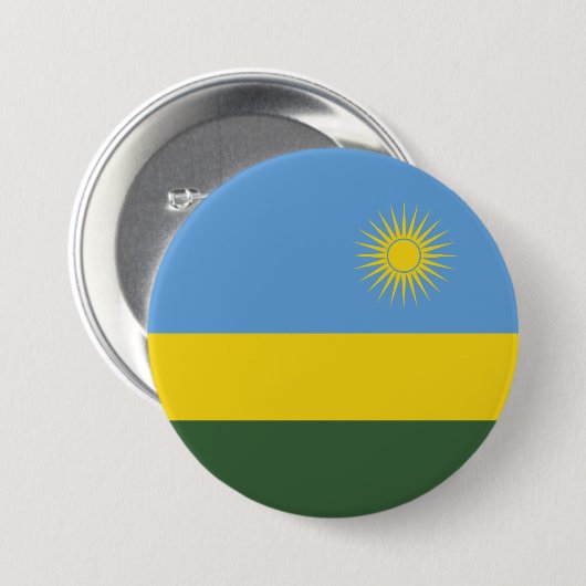 Ruanda-Flagge Button (Vorne & Hinten)