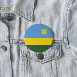 Ruanda-Flagge Button