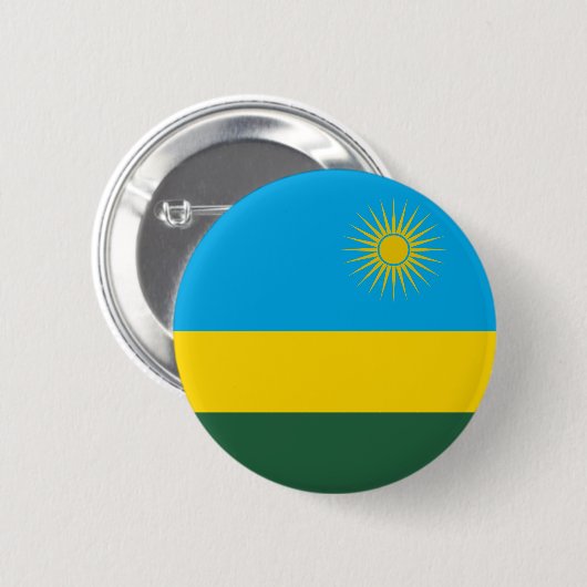 Ruanda-Flagge Button (Vorne & Hinten)