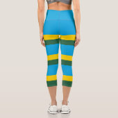 Ruanda-Flagge Capri Leggings (Rückseite)