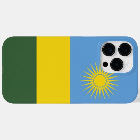 Ruanda-Flagge Case-Mate iPhone Hülle (Rückseite (Horizontal))