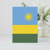 Ruanda-Flagge Dankeskarte (Stehend Vorderseite)
