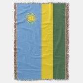 Ruanda-Flagge Decke (Vorderseite Vertikal)