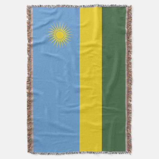 Ruanda-Flagge Decke (Vorderseite Vertikal)