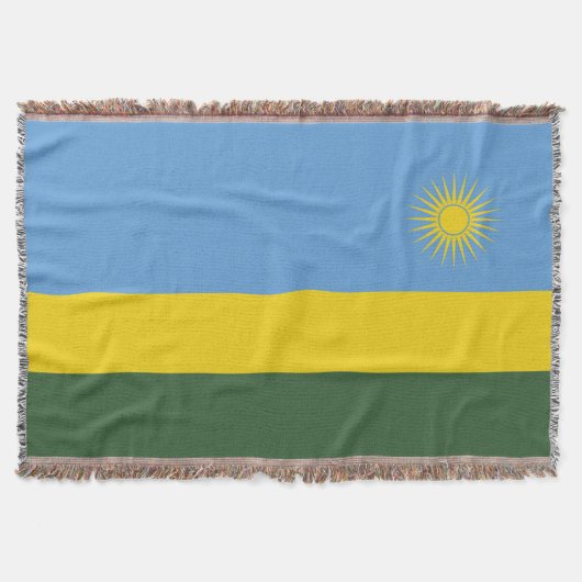 Ruanda-Flagge Decke (Vorderseite)