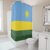 Ruanda-Flagge Duschvorhang (Beispiel)