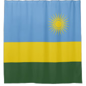 Ruanda-Flagge Duschvorhang (Vorderseite)