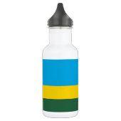 Ruanda-Flagge Edelstahlflasche (Links)