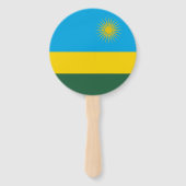 Ruanda-Flagge Fächer (Rückseite)