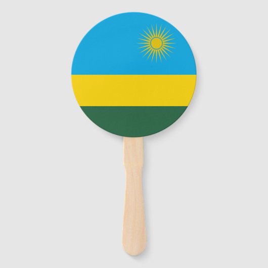 Ruanda-Flagge Fächer (Vorderseite)