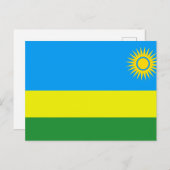 Ruanda-Flagge Feiertagspostkarte (Vorne/Hinten)