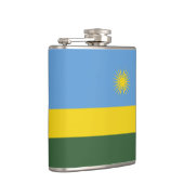 Ruanda-Flagge Flachmann (Rechts)