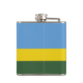 Ruanda-Flagge Flachmann (Rückseite)