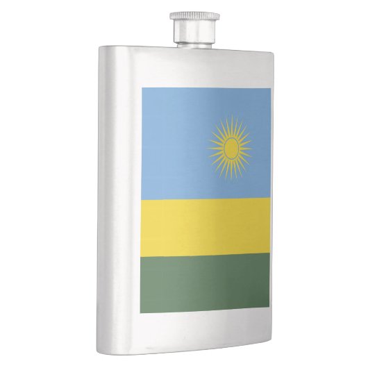 Ruanda-Flagge Flachmann (Rechts)