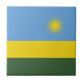 Ruanda-Flagge Fliese (Vorderseite)