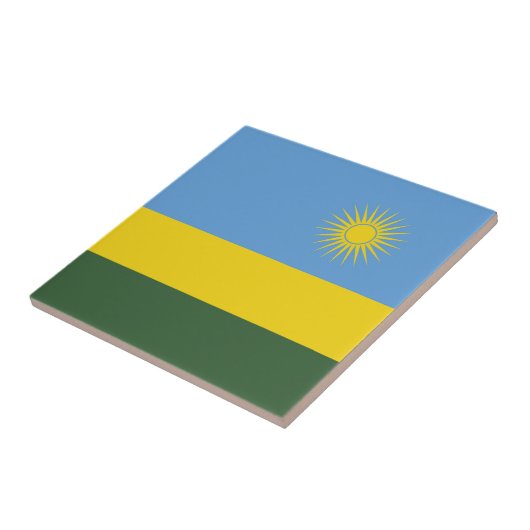Ruanda-Flagge Fliese (Seite)
