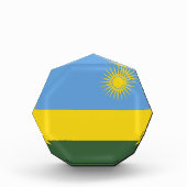 Ruanda-Flagge Fotoblock (Vorderseite)