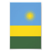 Ruanda-Flagge Fotodruck (Vorne)
