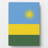 Ruanda-Flagge Fotoplatte (Vorderseite)