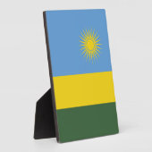 Ruanda-Flagge Fotoplatte (Seite)