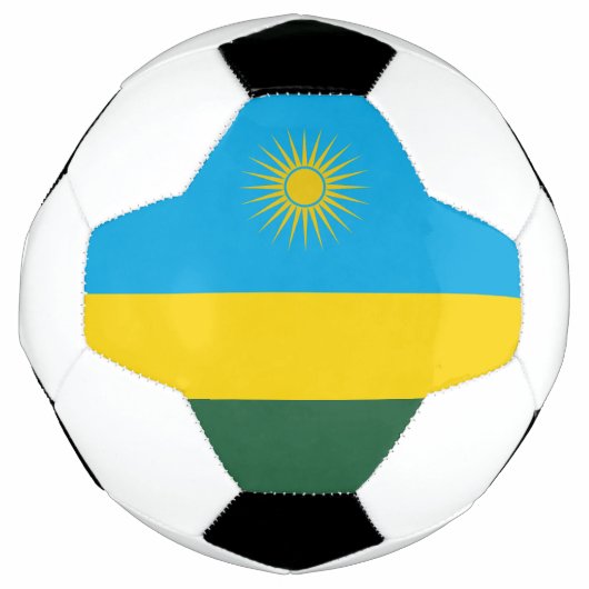 Ruanda-Flagge Fußball (Vorderseite)