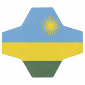 Ruanda-Flagge Fußball (Flach)