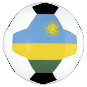 Ruanda-Flagge Fußball