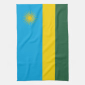 Ruanda-Flagge Geschirrtuch (Vertikal)