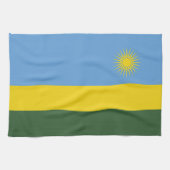 Ruanda-Flagge Geschirrtuch (Horizontal)
