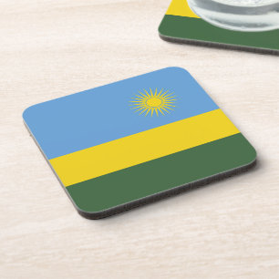 Ruanda-Flagge Getränkeuntersetzer